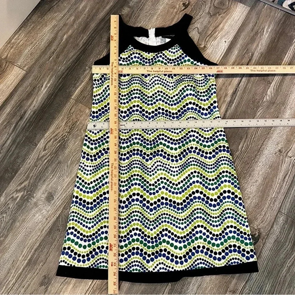 MELISSA HARPER Cotton Spandex Sleeveless Polka Dot Dress - Size 10 - Picture 10 of 10